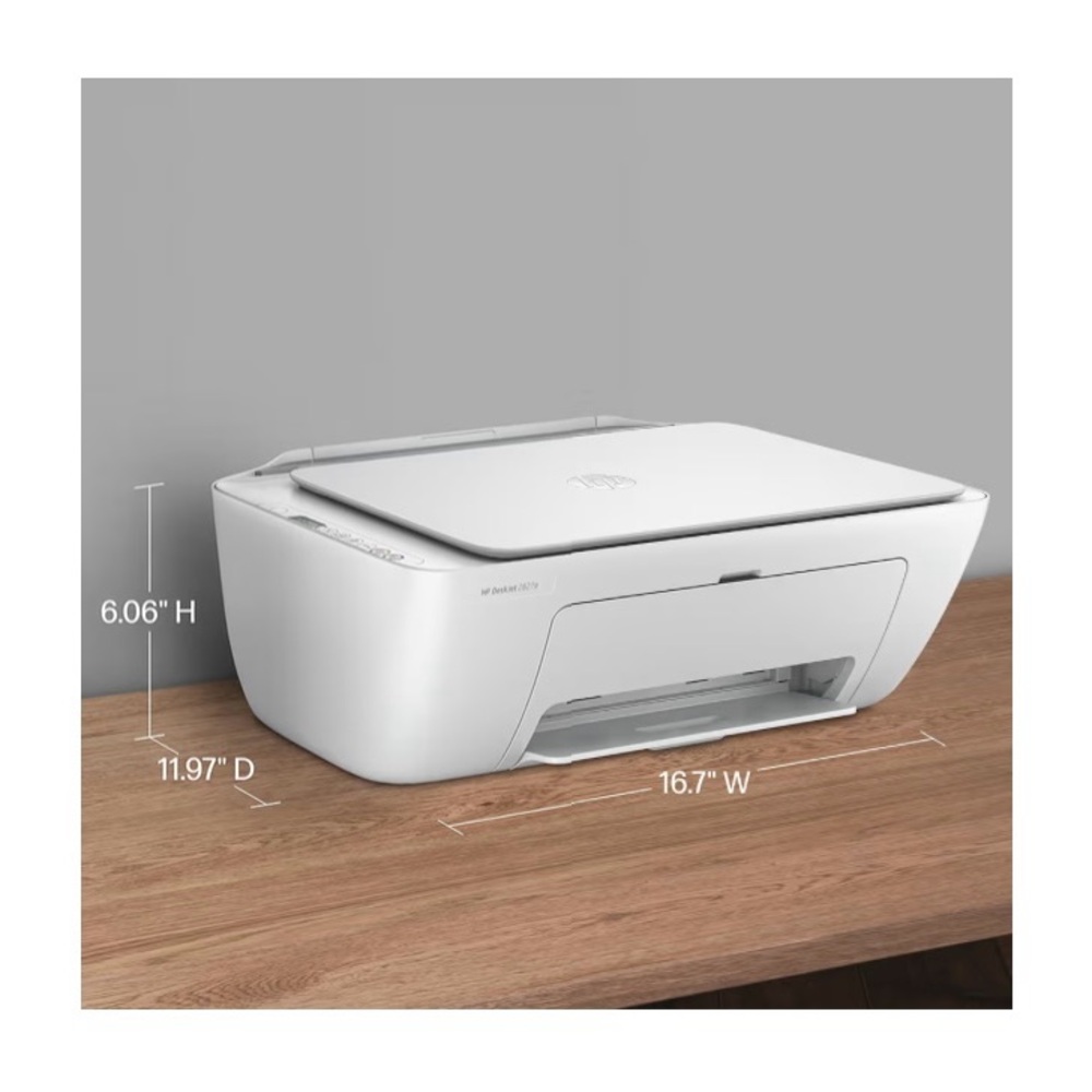 HP White DeskJet 2827e All-in-One Printer - Picture 10 of 16